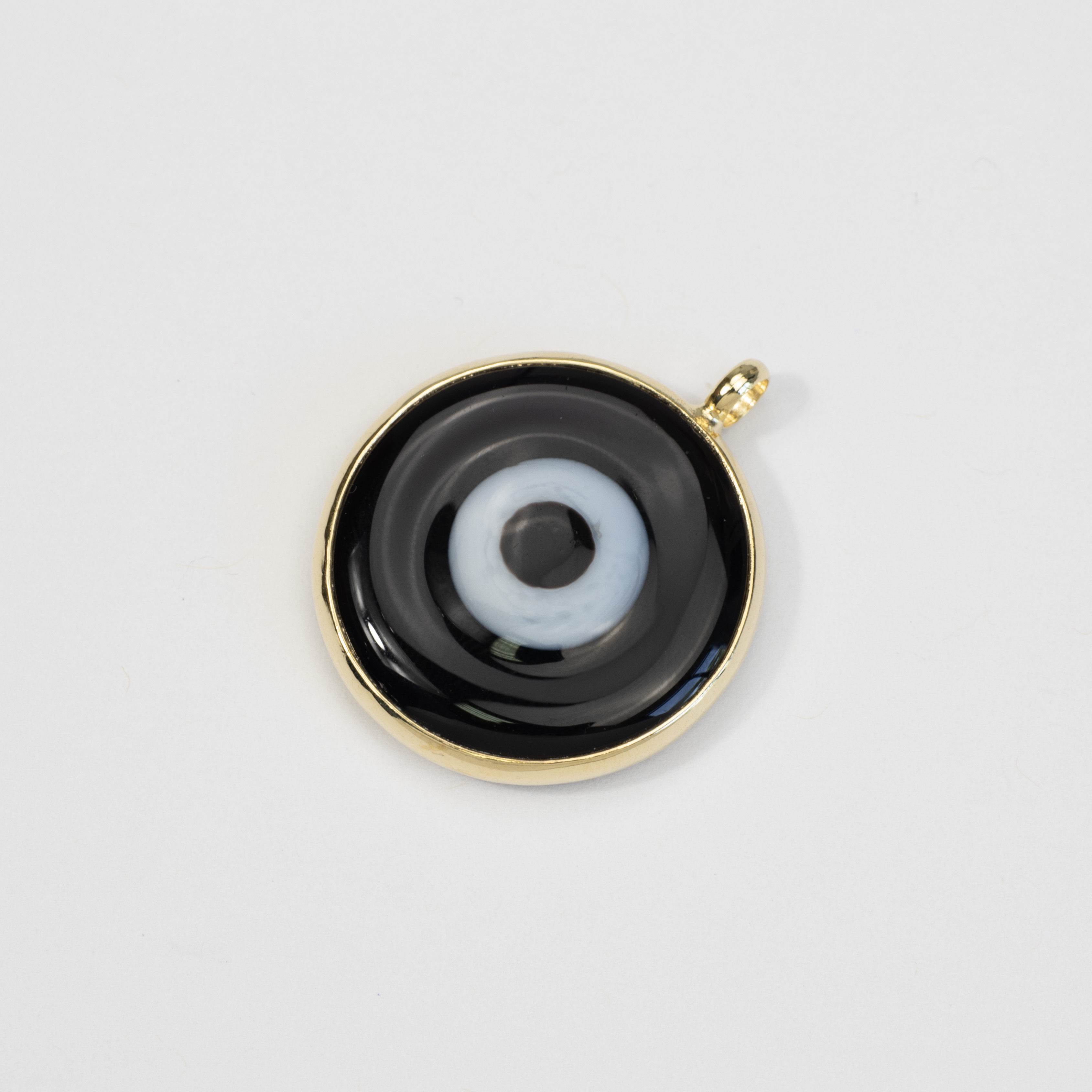 19052 Eye Round Bizel Drak Violet 30MM